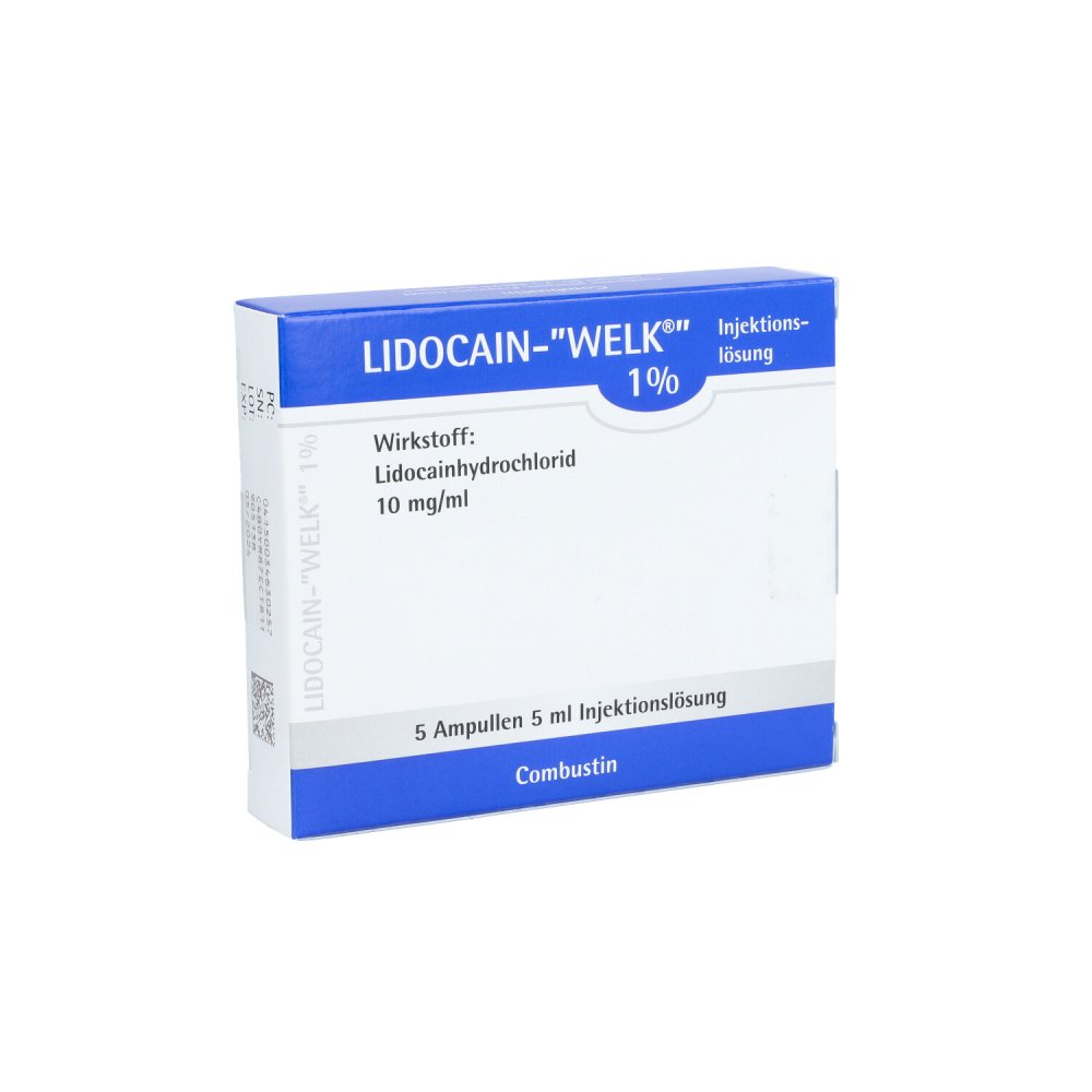 Lidocain Welk 1% Injektionslösung Ampullen (5X5 ml)