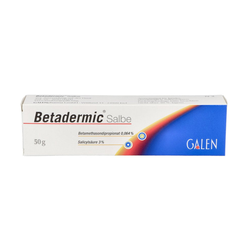 Das Produktfoto zeigt Betadermic Salbe (50 g) PZN 03487327