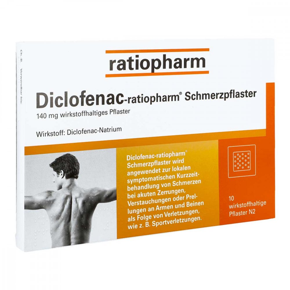 Diclofenac-Ratiopharm Schmerzpflaster (10 stk)