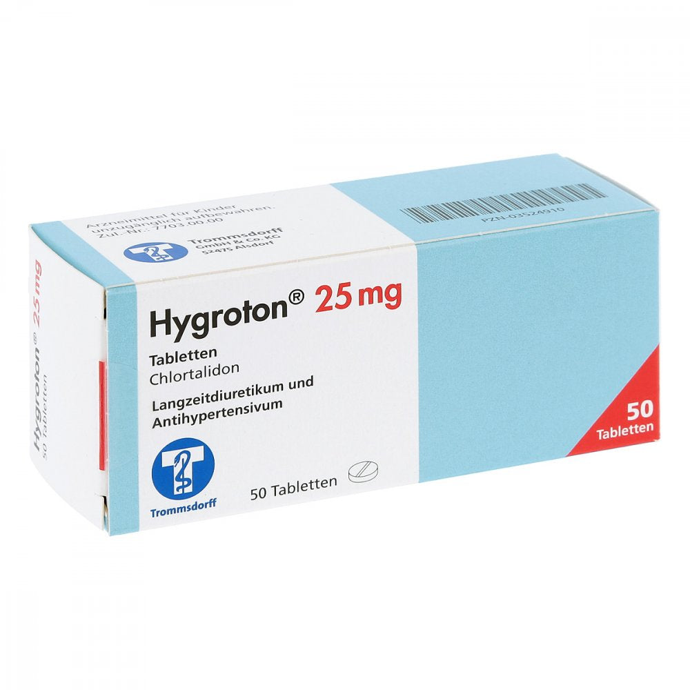 Hygroton 25 Mg Tabletten (50 stk)