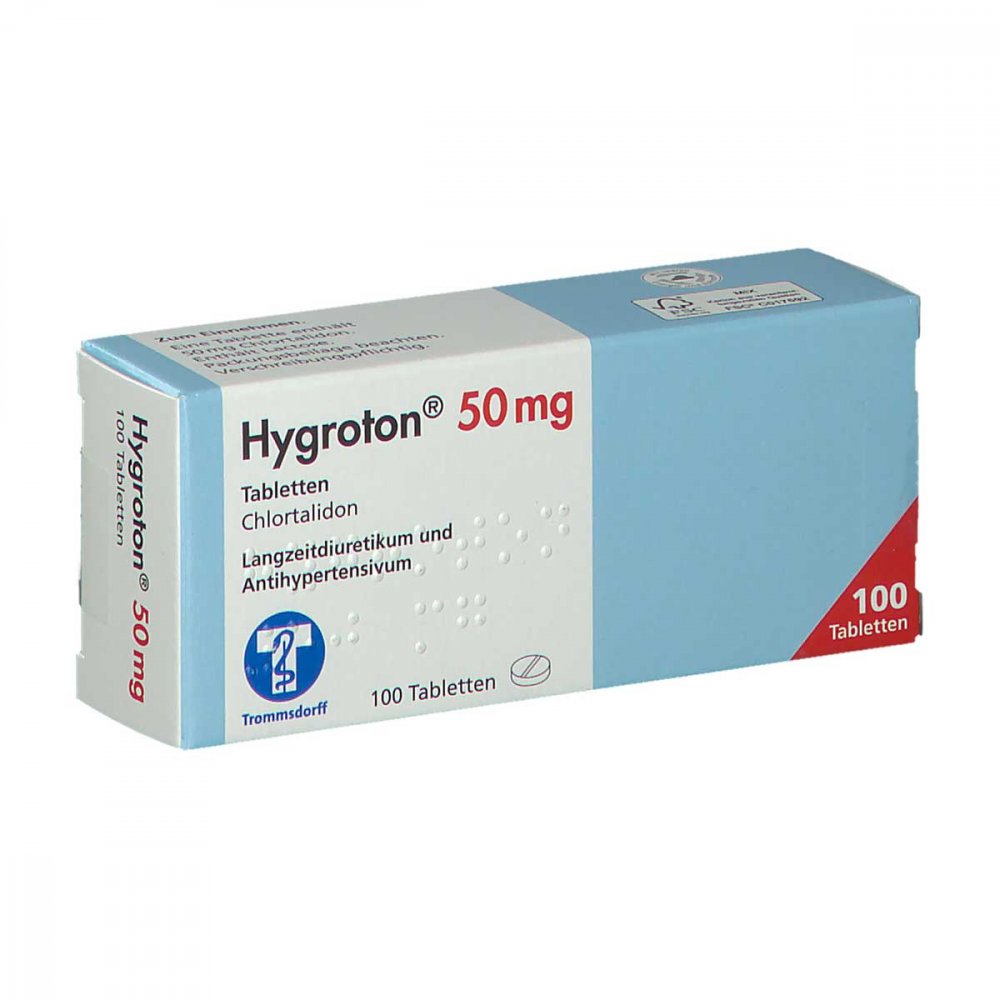 Hygroton 50 Mg Tabletten (100 stk)