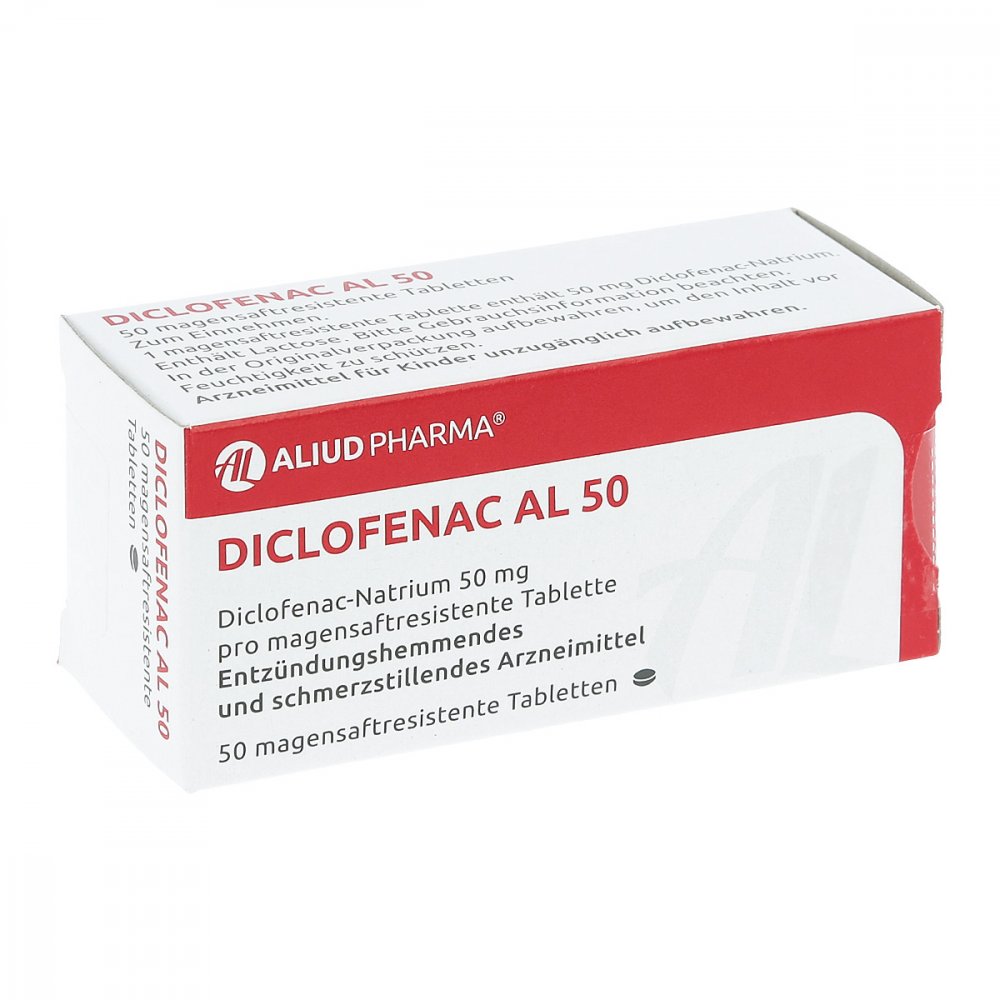 Diclofenac Al 50 Magensaftresistente Tabletten (50 stk)