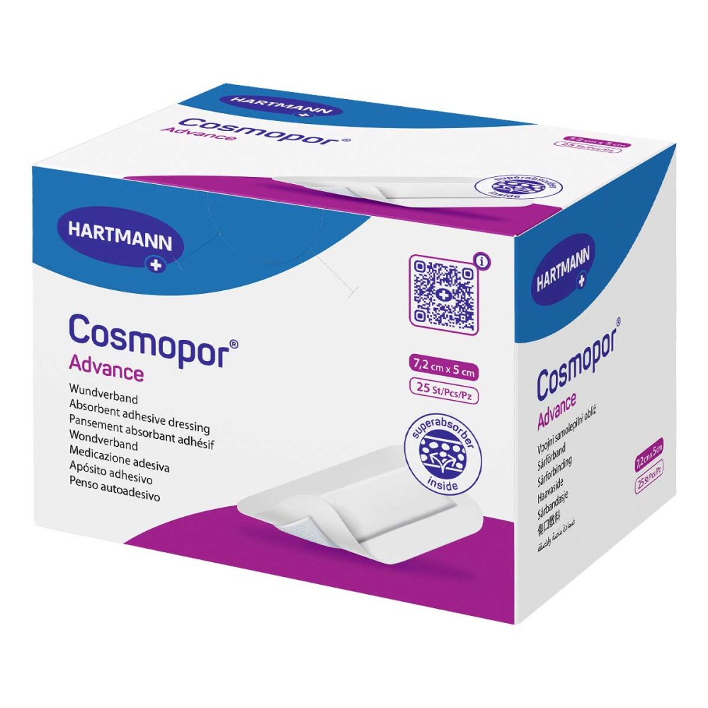 Cosmopor Advance Wundverband 5x7,2 Cm (25 stk)