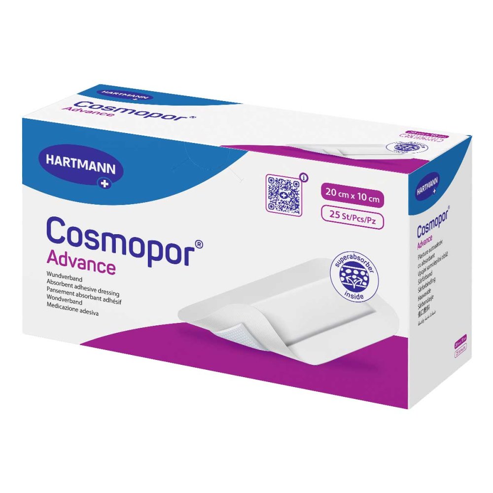 Cosmopor Advance Wundverband 10x20 Cm (25 stk)