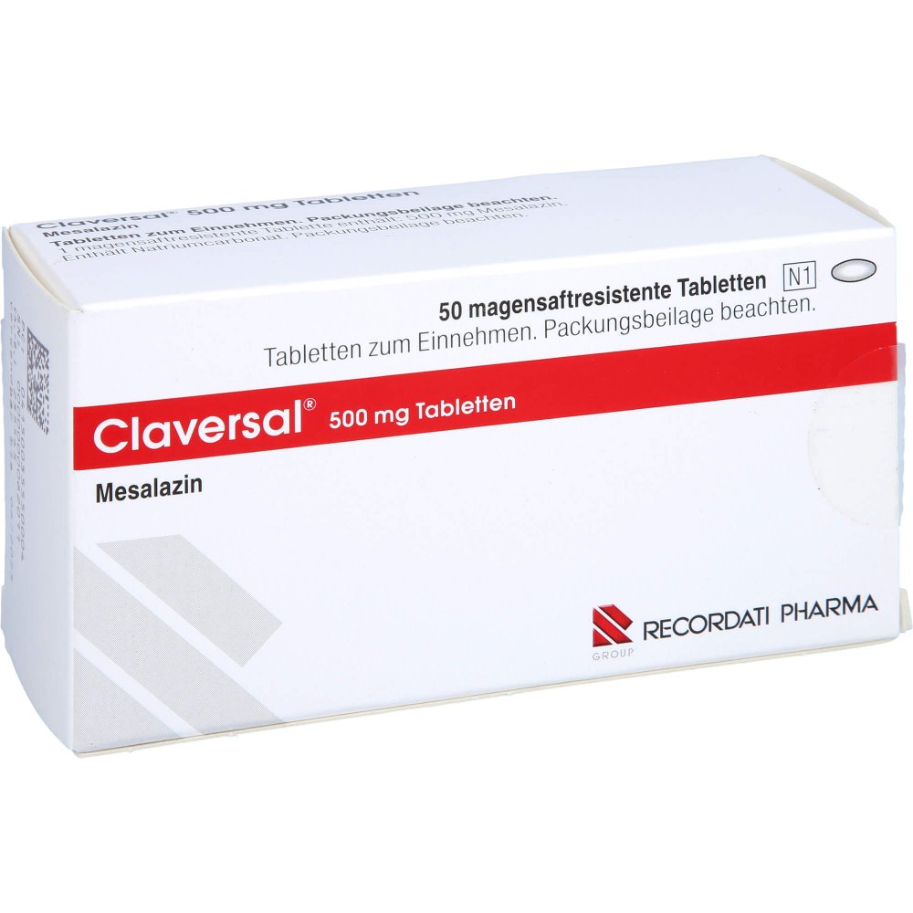 Claversal 500 Mg Magensaftresistente Tabletten (50 stk)