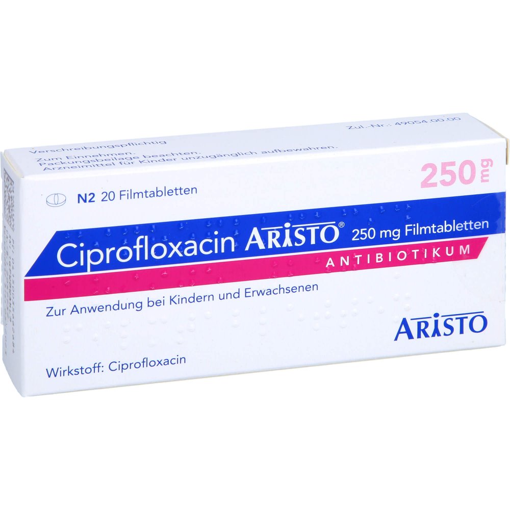 Ciprofloxacin Aristo 250 Mg Filmtabletten (20 stk)