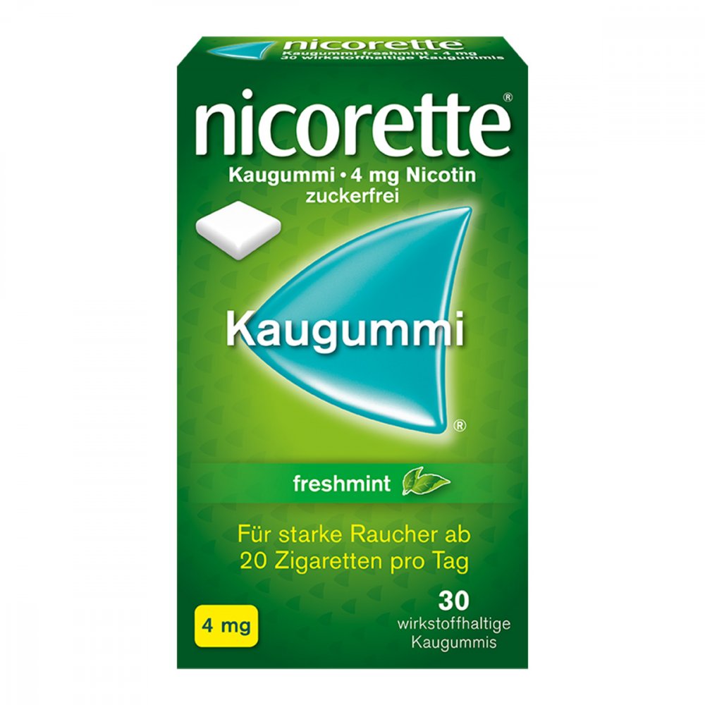 Nicorette Kaugummi 4 Mg Freshmint (30 stk)
