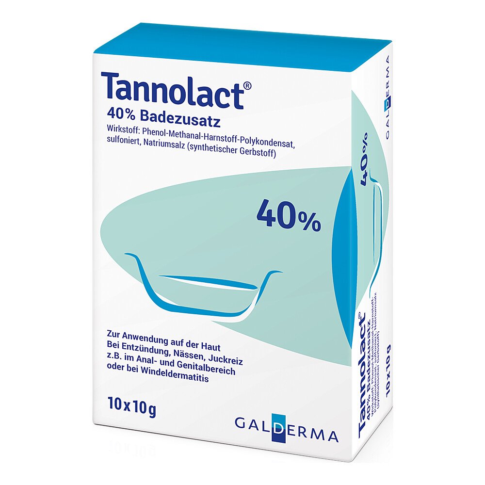Das Produktfoto zeigt Tannolact Badezusatz (10X10 g) PZN 03669382