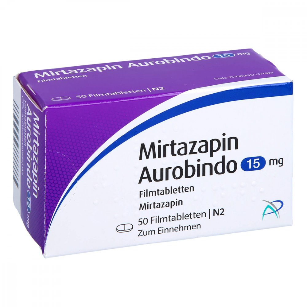 Mirtazapin Aurobindo 15 Mg Filmtabletten (50 stk)