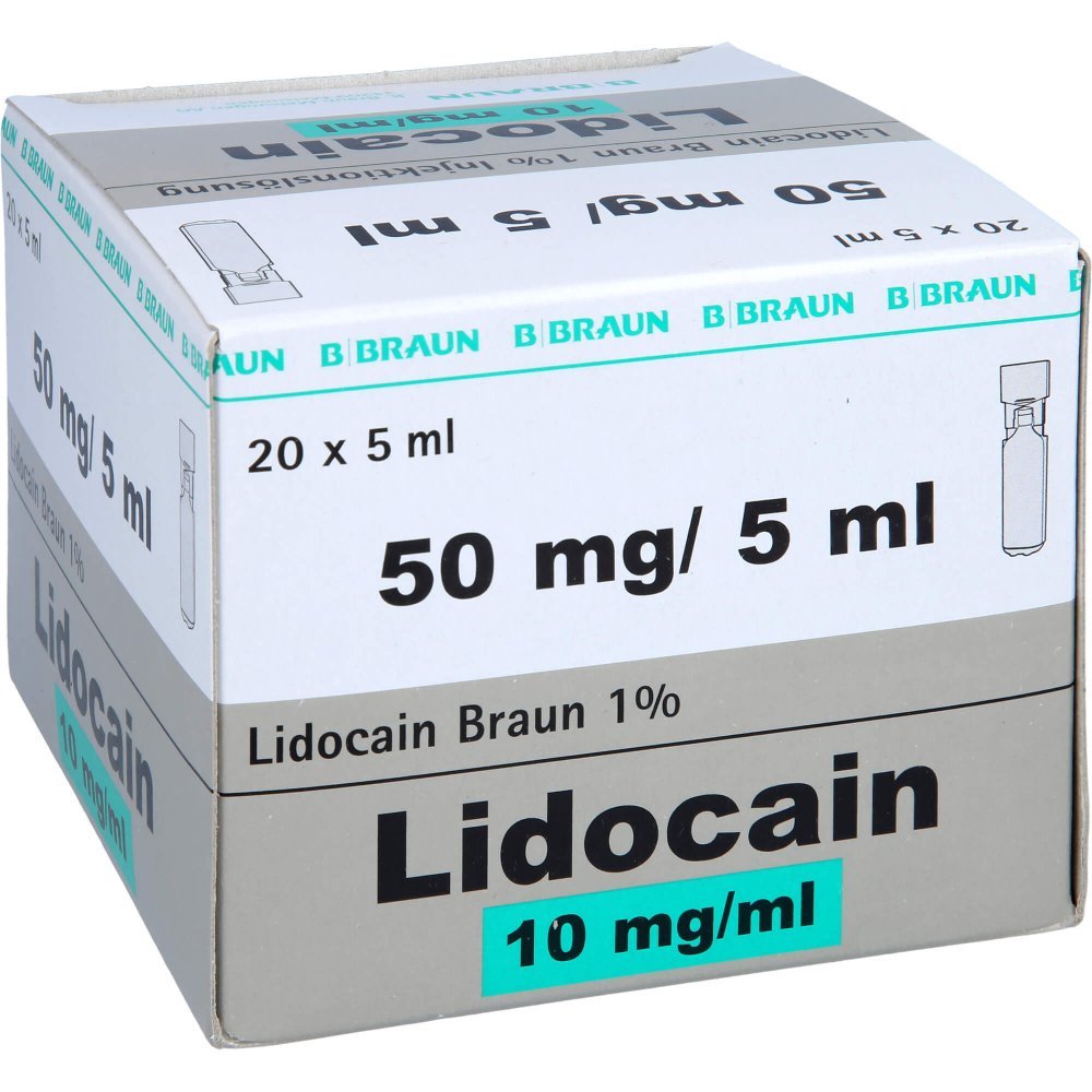 Lidocain Braun 1% Miniplasco Connect Inj.-Lsg.Amp. (20X5 ml)