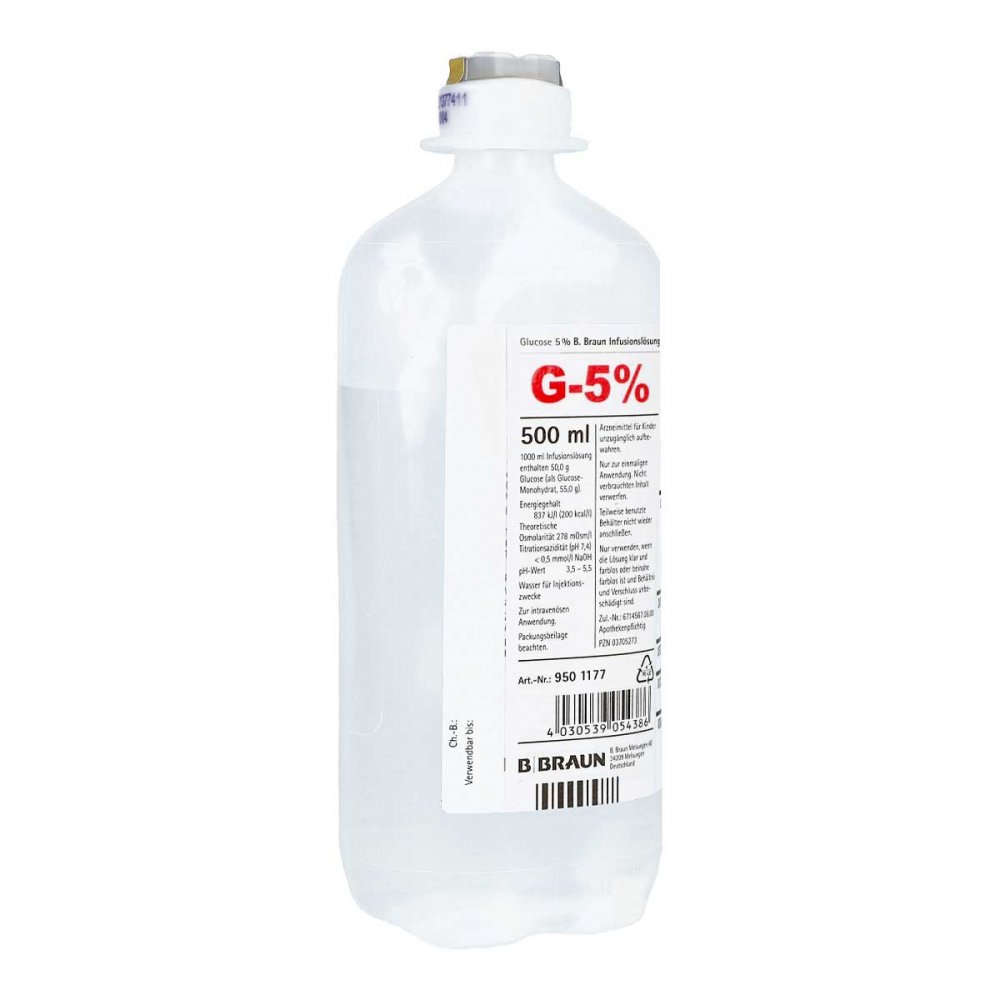 Glucose 5% B.Braun Ecoflac Plus (500 ml)