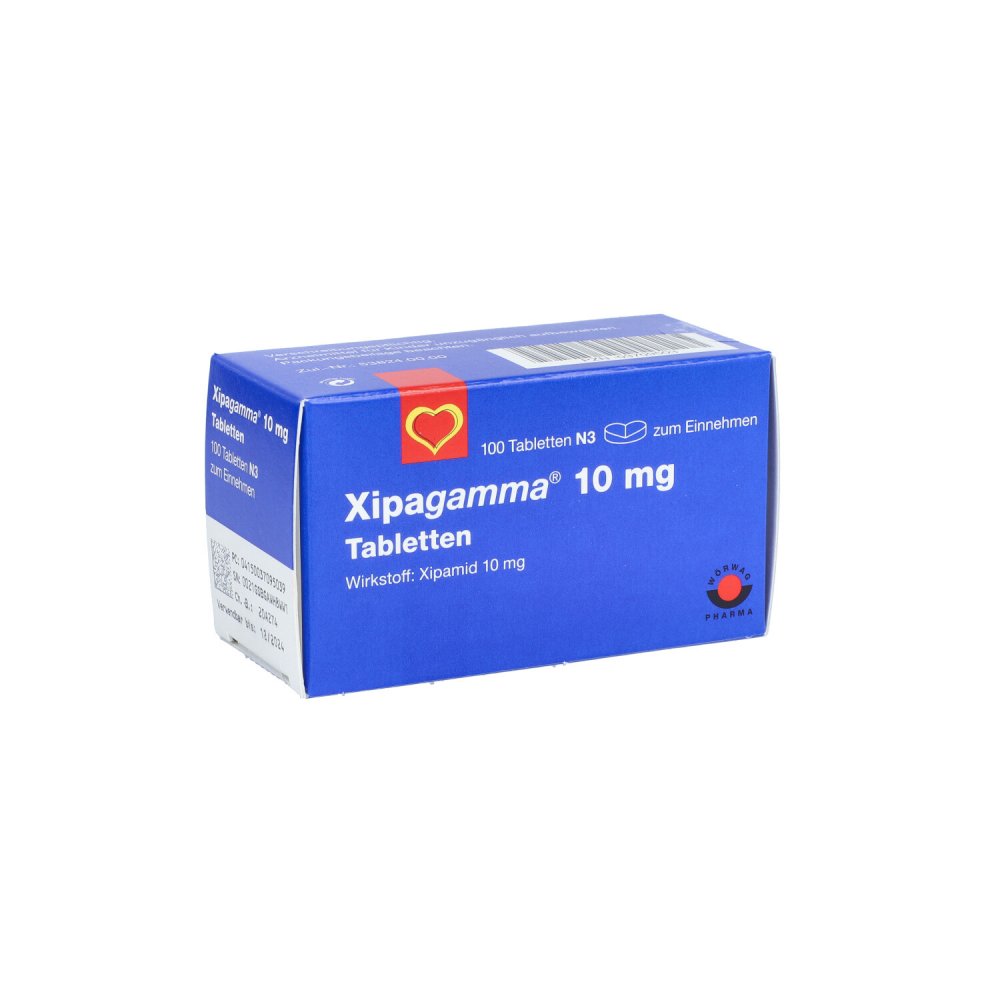 Das Produktfoto zeigt Xipagamma 10 Mg Tabletten (100 stk) PZN 03709503