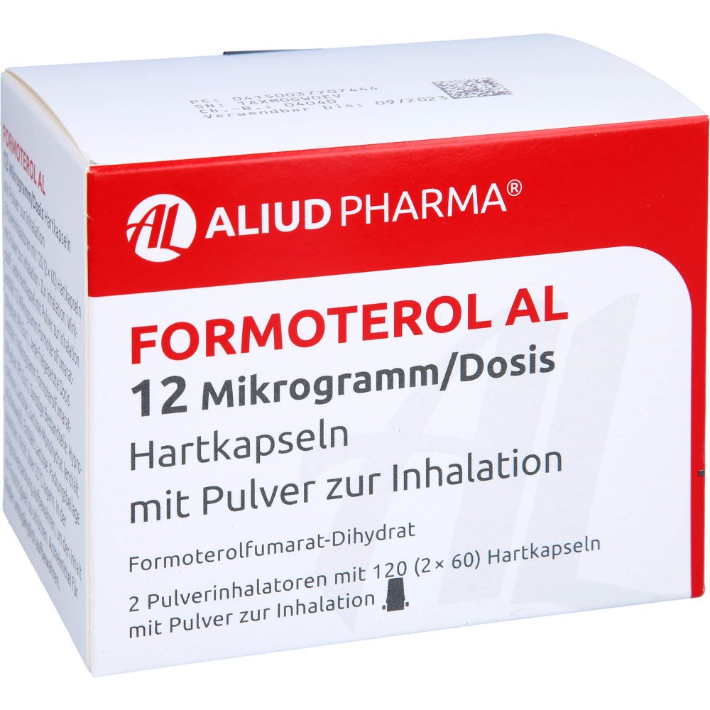 Formoterol Al 12 Μg/Dosis Inhalationskaps.+2 Inh. (2X60 stk)