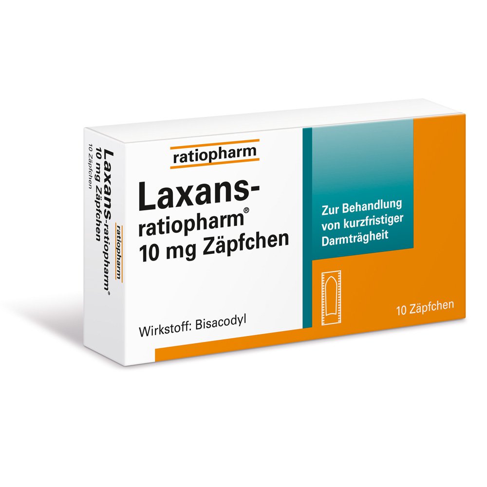 Laxans-Ratiopharm 10 Mg Zäpfchen (10 stk)
