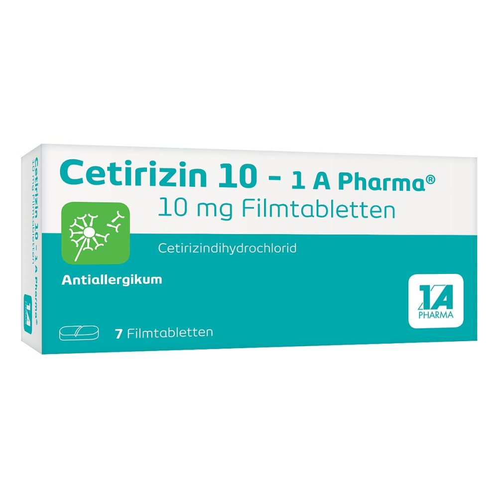 Cetirizin 10-1a Pharma Filmtabletten (7 stk)