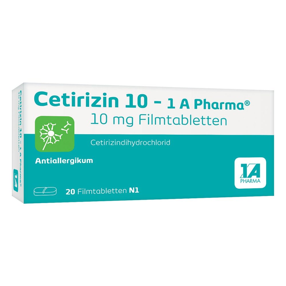 Cetirizin 10-1a Pharma Filmtabletten (20 stk)
