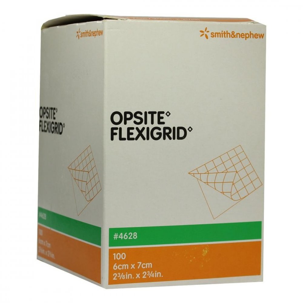 Das Produktfoto zeigt Opsite Flexigrid Transp.Wundverb.6x7 Cm Steril (100 stk) PZN 03833539