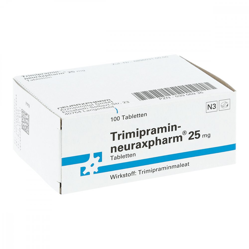 Trimipramin-Neuraxpharm 25 Mg Tabletten (100 stk)