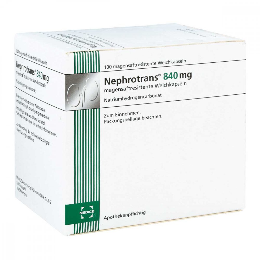 Nephrotrans 840 Mg Magensaftresistente Kapseln (100 stk)
