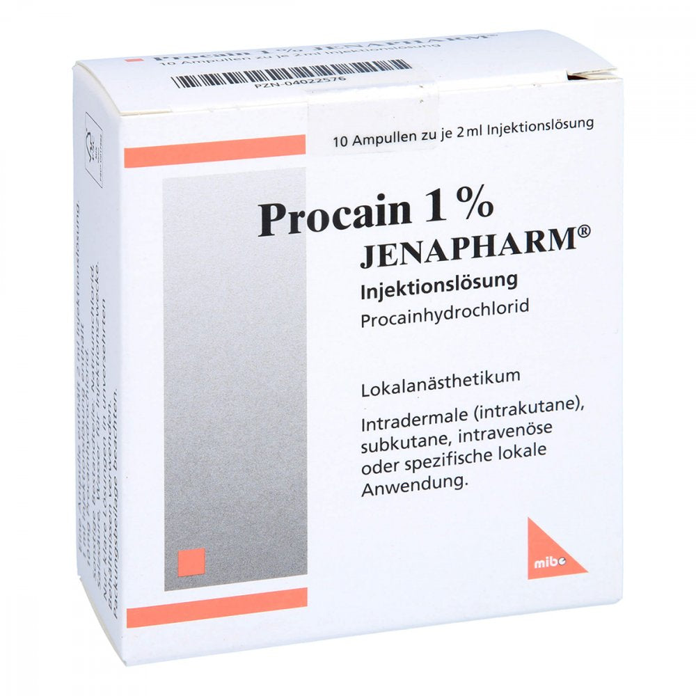 Procain 1% Jenapharm Injektionslösung Ampullen (10X2 ml)