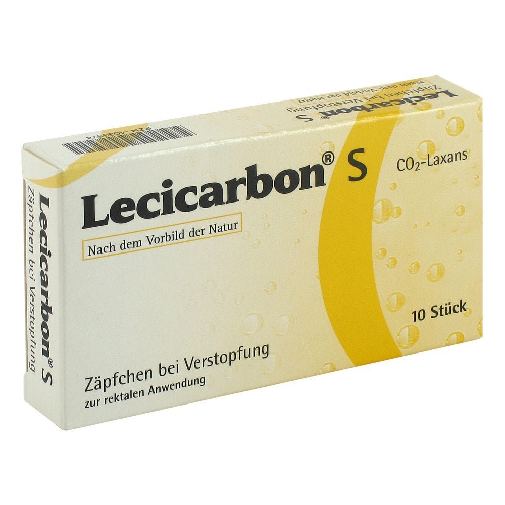 Lecicarbon S Co2 Laxans Suppositorien (10 stk)