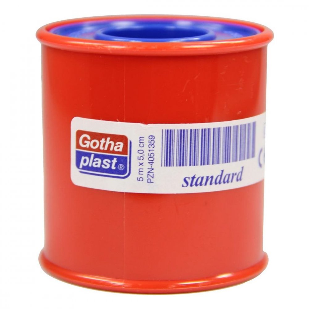 Das Produktfoto zeigt Gothaplast Heftpfl.Stand.5 Cmx5 M (1 stk) PZN 04051359