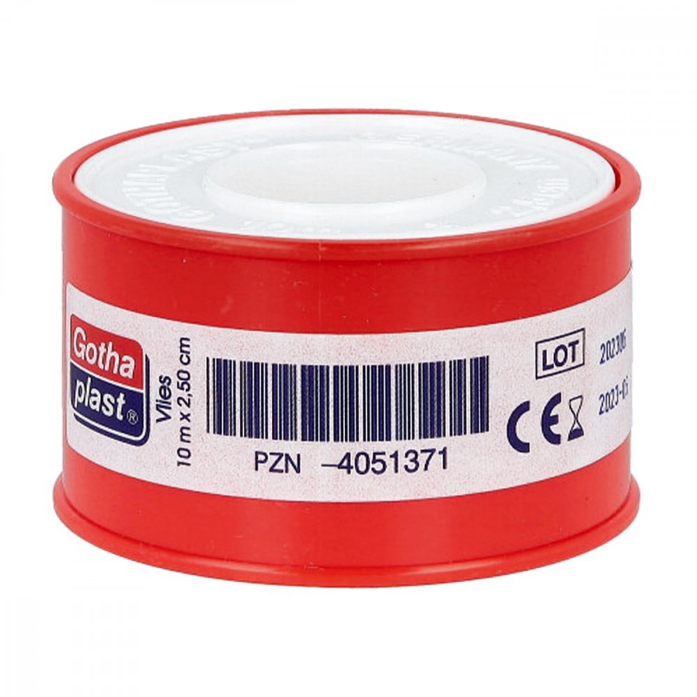 Das Produktfoto zeigt Gothaplast Heftpfl.Vlies 2,5 Cmx10 M (1 stk) PZN 04051371