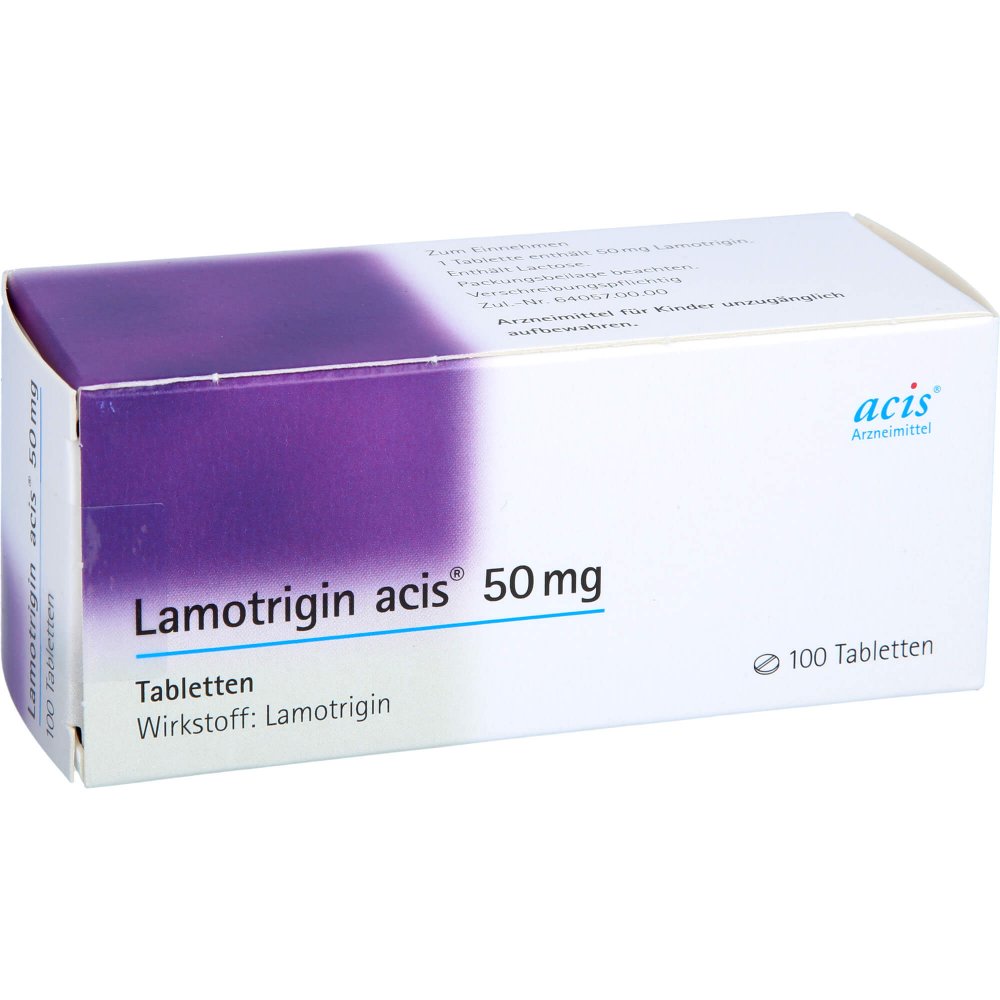Das Produktfoto zeigt Lamotrigin Acis 50 Mg Tabletten (100 stk) PZN 04051827