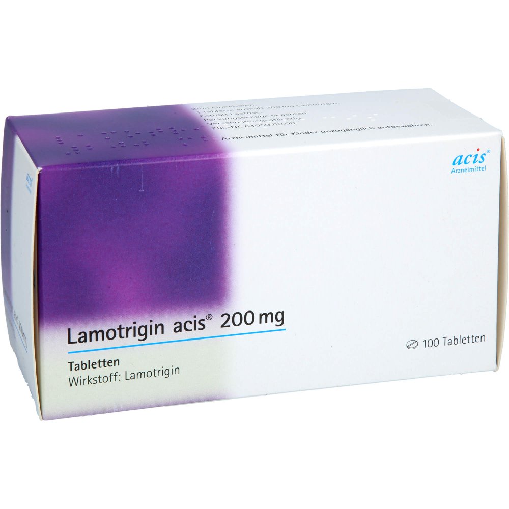 Das Produktfoto zeigt Lamotrigin Acis 200 Mg Tabletten (100 stk) PZN 04051891