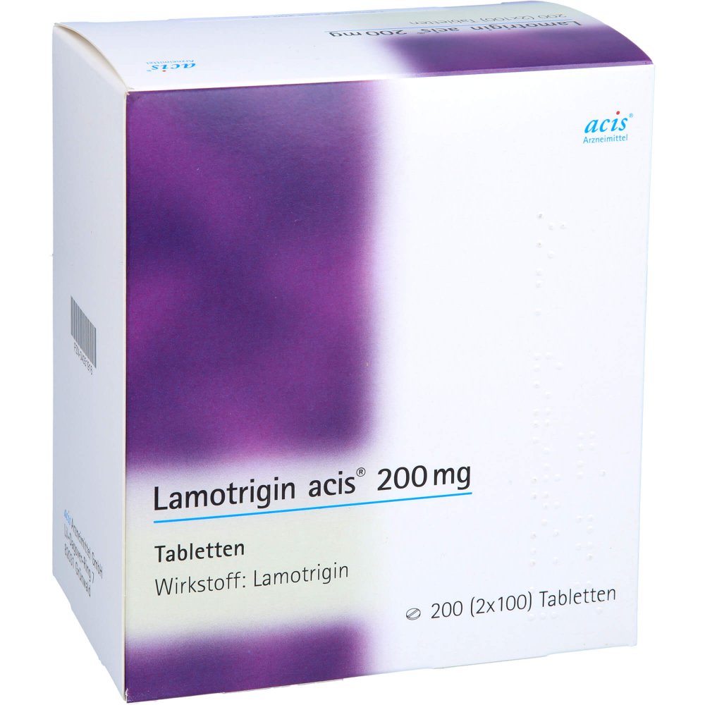 Das Produktfoto zeigt Lamotrigin Acis 200 Mg Tabletten (200 stk) PZN 04051916