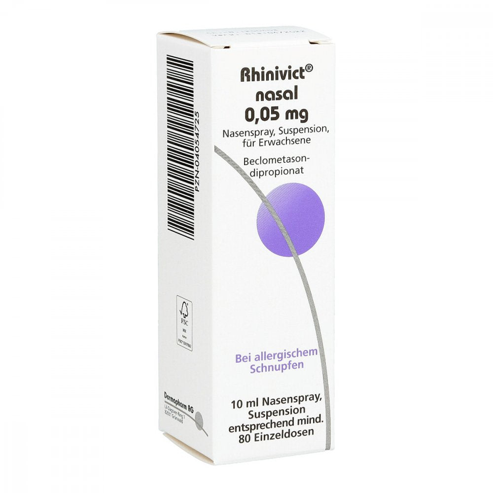Das Produktfoto zeigt Rhinivict Nasal 0,05 Mg Nasendosierspray (10 ml) PZN 04054725