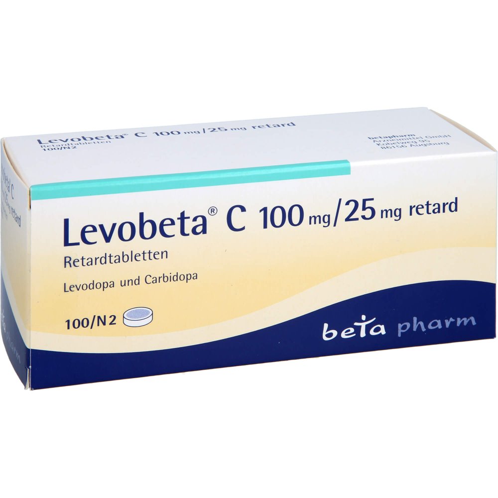 Das Produktfoto zeigt Levobeta C 100mg/25mg Retard Tabl. (100 stk) PZN 04074679