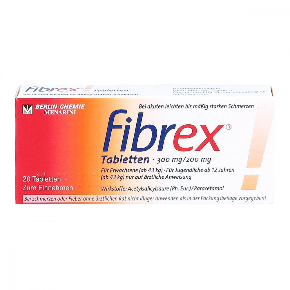 Das Produktfoto zeigt Fibrex Tabletten (20 stk) PZN 04085341
