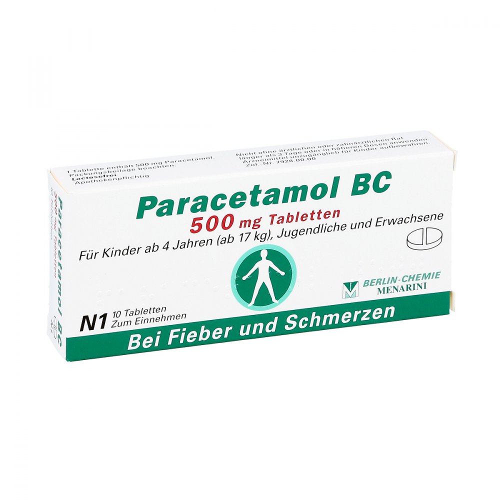 Paracetamol Bc 500 Mg Tabletten (10 stk)