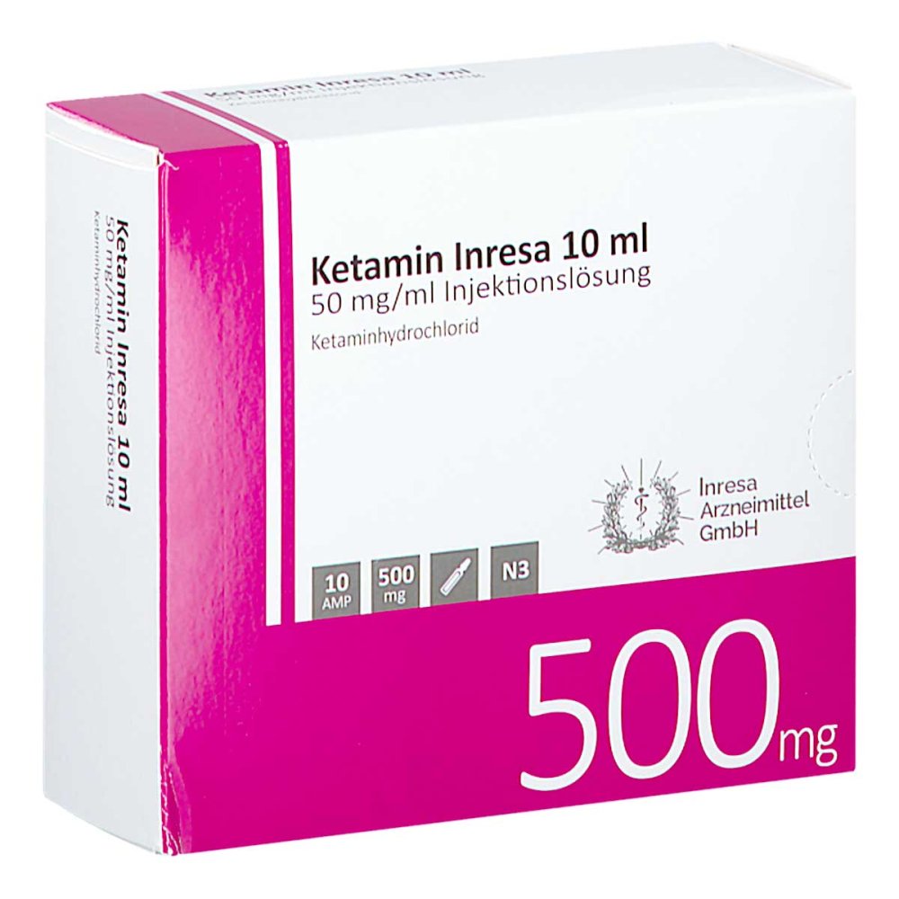 Ketamin Inresa 10 Ml 500 Mg Injektionslösung (10X10 ml)