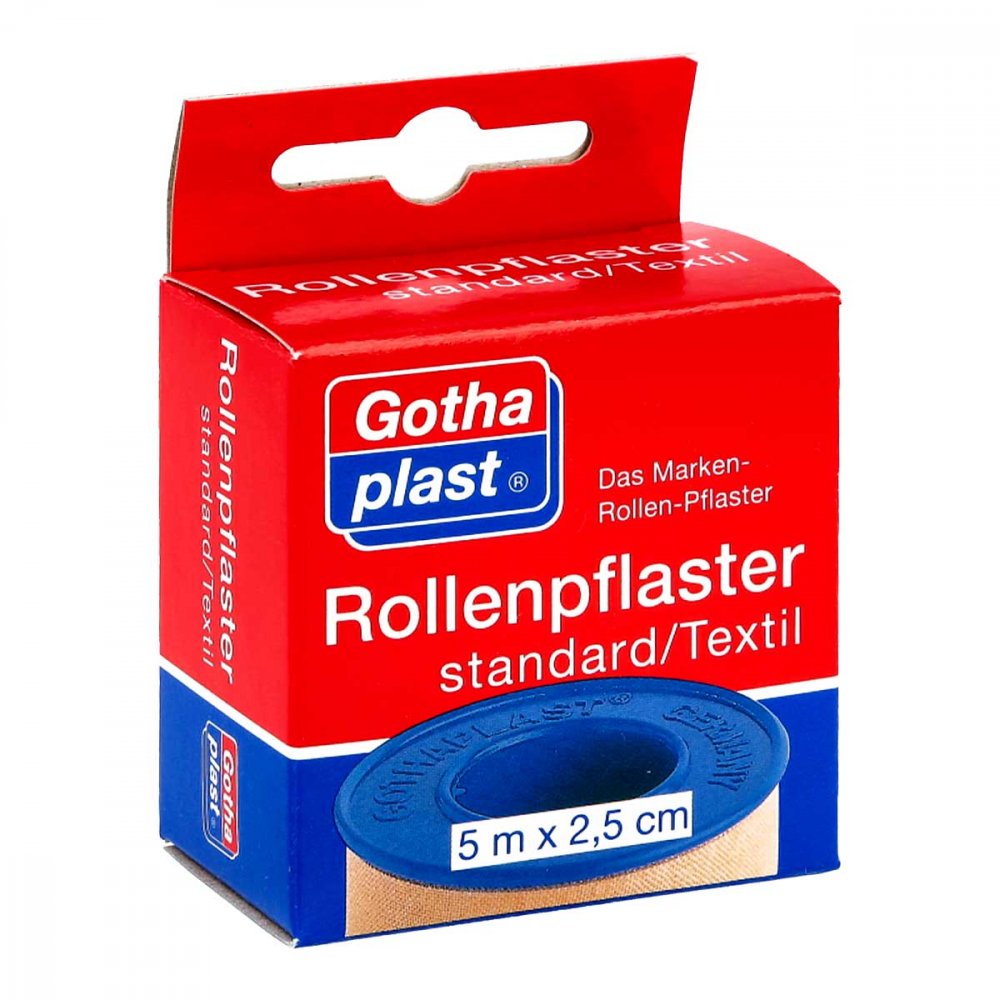 Das Produktfoto zeigt Gothaplast Heftpfl.Stand.2,5 Cmx5 M Euroaufhänger (1 stk) PZN 04092051