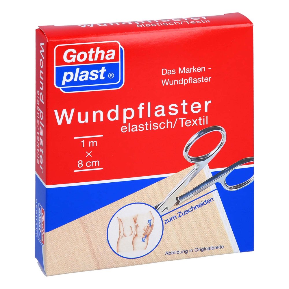 Das Produktfoto zeigt Gothaplast Wundpfl.Elast.8 Cmx1 M Euroaufhänger (1 stk) PZN 04092217