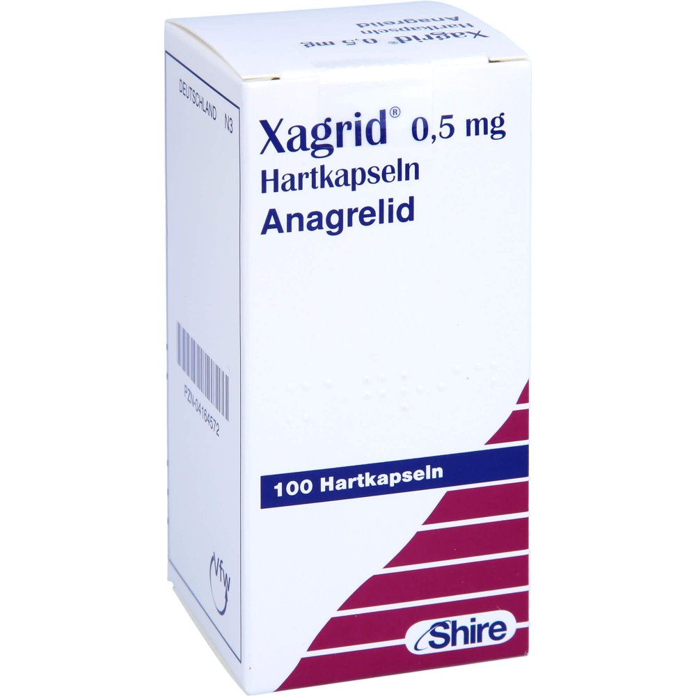 Xagrid 0,5 Mg Hartkapseln (100 stk)