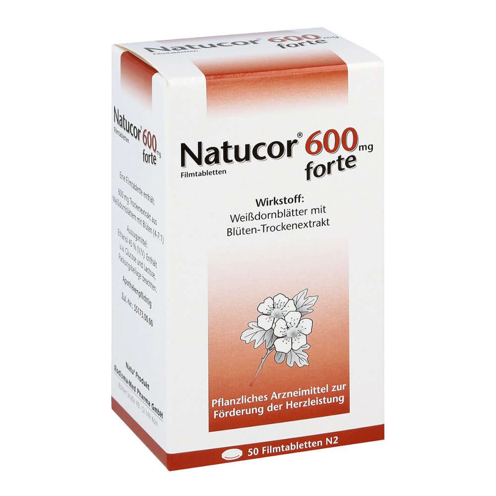 Natucor 600 Mg Forte Filmtabletten (50 stk)