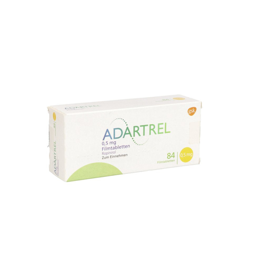 Das Produktfoto zeigt Adartrel 0,5 Mg Filmtabletten (84 stk) PZN 04173341