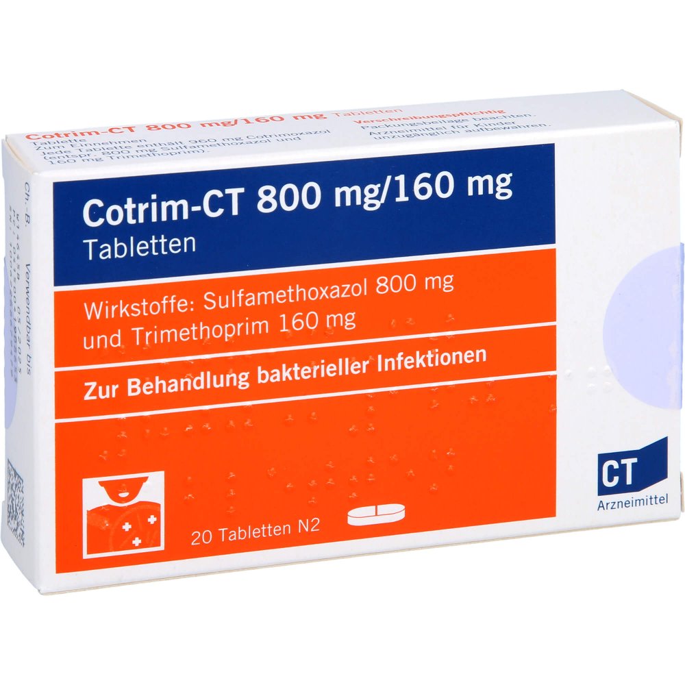 Cotrim-Ct 800 Mg/160 Mg Tabletten (20 stk)