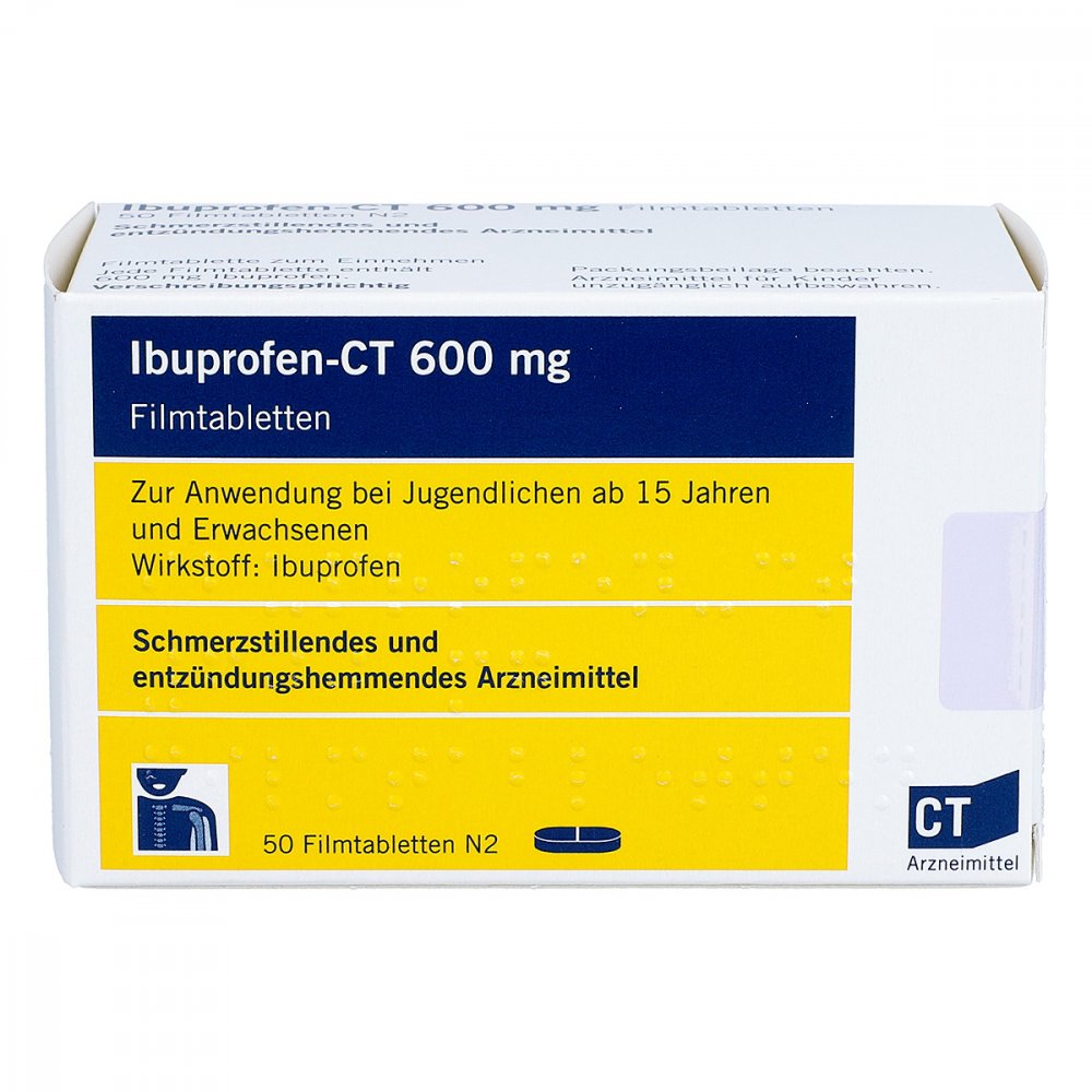 Ibuprofen-Ct 600 Mg Filmtabletten (50 stk)