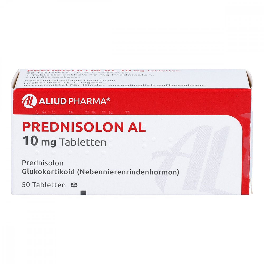 Das Produktfoto zeigt Prednisolon Al 10 Mg Tabletten (50 stk) PZN 04208370