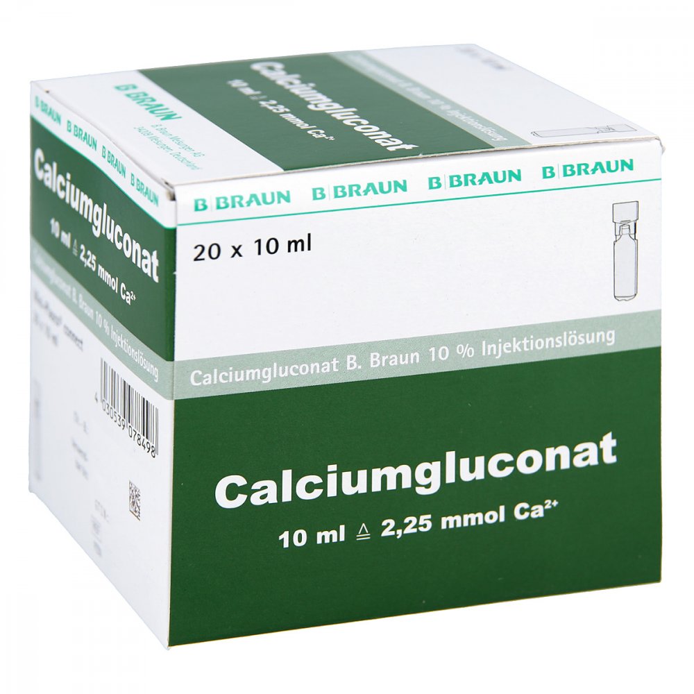 Calciumgluconat 10% Mpc Injektionslösung (20X10 ml)