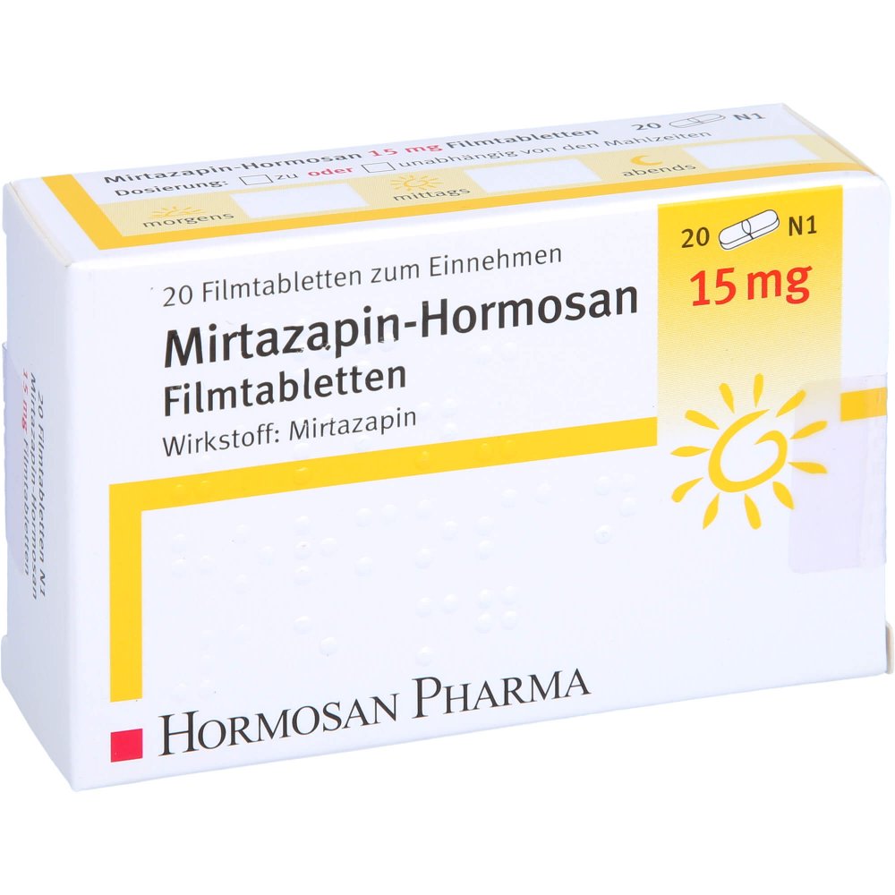 Mirtazapin Hormosan 15 Mg Filmtabletten (20 stk)