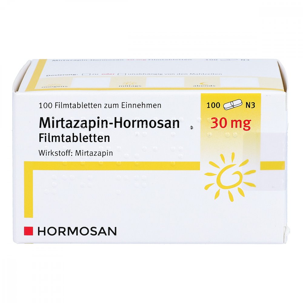 Mirtazapin Hormosan 30 Mg Filmtabletten (100 stk)