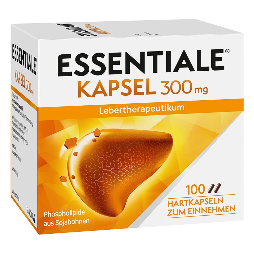Das Produktfoto zeigt Essentiale Kapsel 300 Mg (100 stk) PZN 04242533