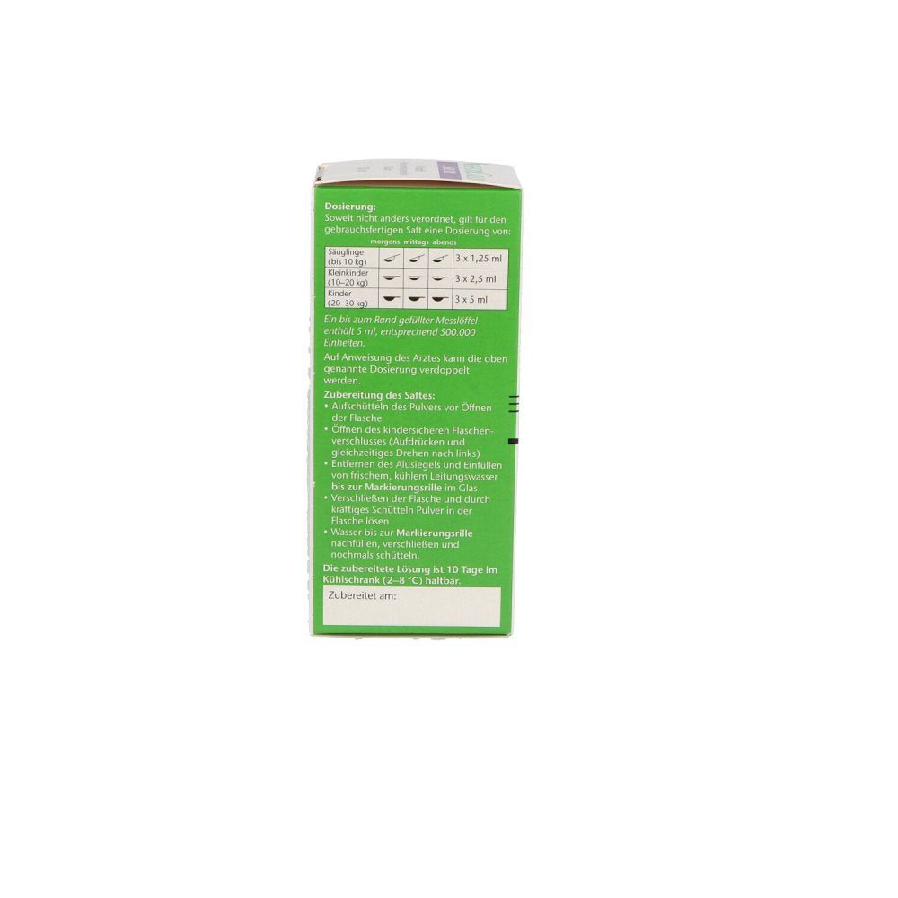 Das Produktfoto zeigt Infectocillin 500 Saft 1ml=100.000 I.E. (100 ml) PZN 04257799