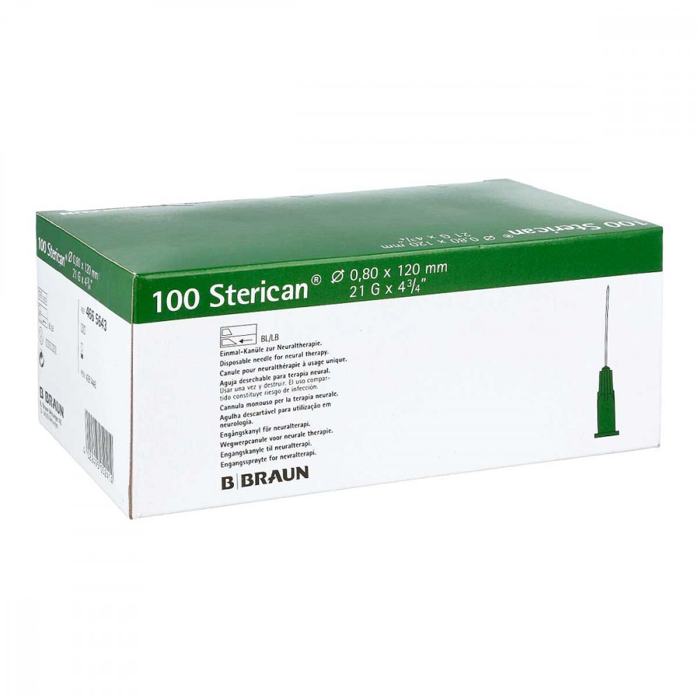 Das Produktfoto zeigt Sterican Kanülen 21 Gx4 4/5 0,8x120 Mm (100 stk) PZN 04291448