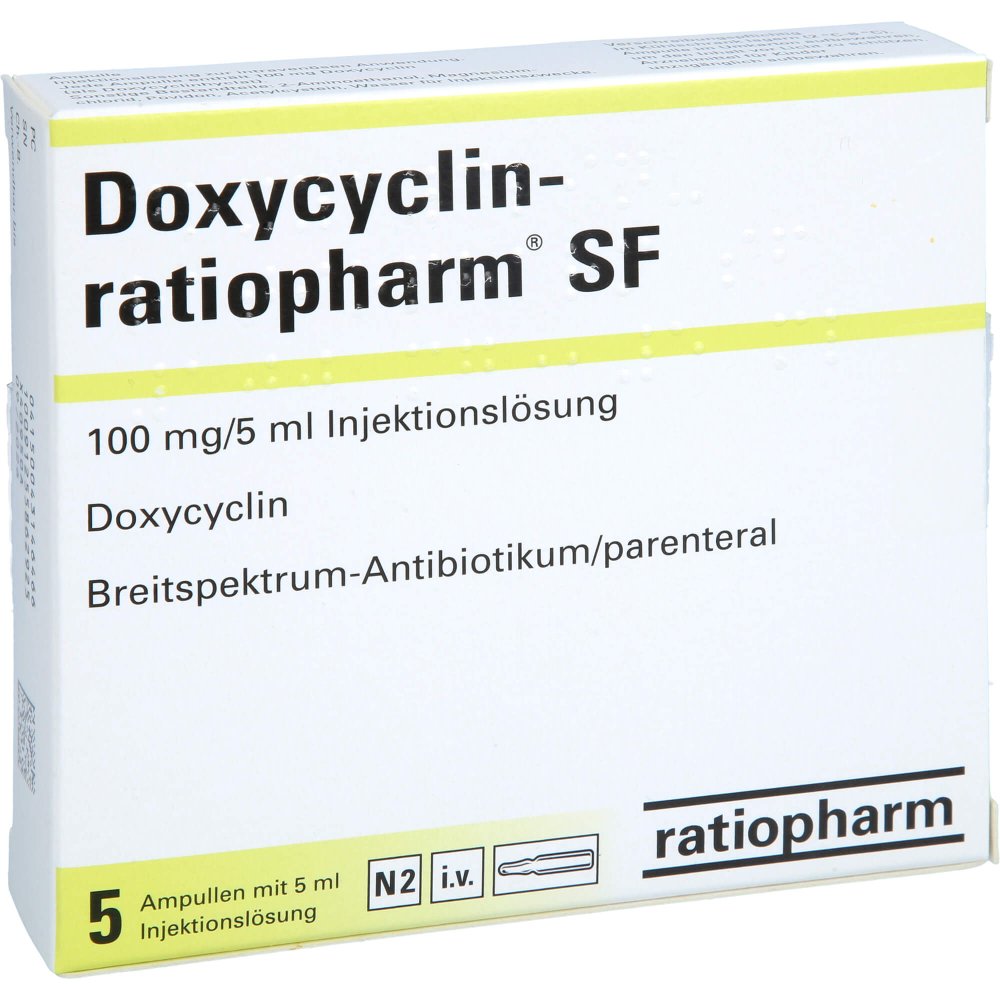 Doxycyclin-Ratiopharm Sf Injektionslösung Amp. (5 stk)